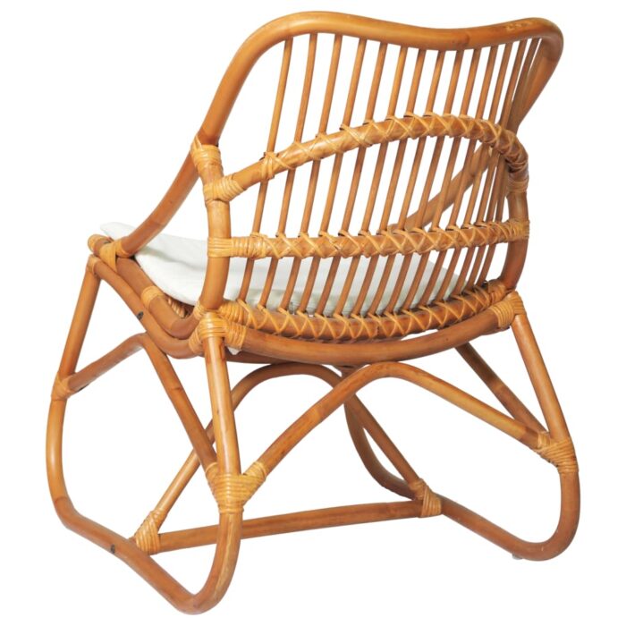 Chaise en rotin Marron clair Lin – Image 3