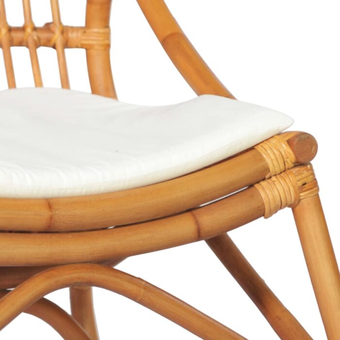 Chaise en rotin Marron clair Lin – Image 4