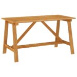Table à manger de jardin 140x70x73,5 cm Bois d'acacia massif