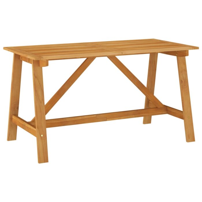 Table à manger de jardin 140x70x73,5 cm Bois d'acacia massif – Image 1