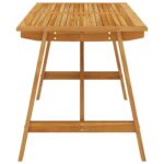 Table à manger de jardin 140x70x73,5 cm Bois d'acacia massif – Image 2