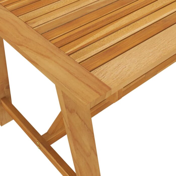 Table à manger de jardin 140x70x73,5 cm Bois d'acacia massif – Image 4