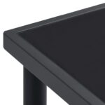 Table à dîner d'extérieur Anthracite 190x90x74 cm Acier – Image 4