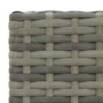 Tabourets de bar lot de 4 gris résine tressée – Image 6