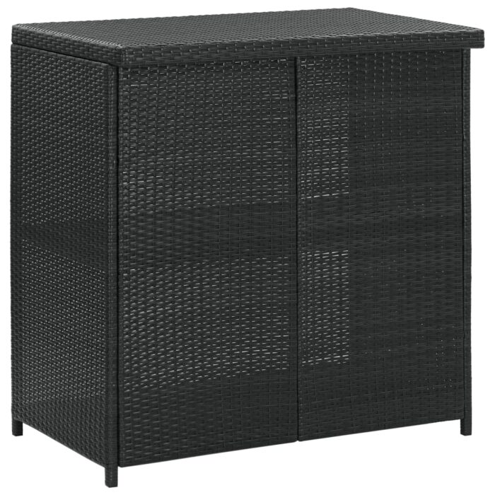 Ensemble de bar 3 pcs Résine tressée Noir – Image 4