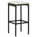 Ensemble de bar 3 pcs Résine tressée Noir – Image 6