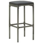 Ensemble de bar 3 pcs Résine tressée Gris – Image 6