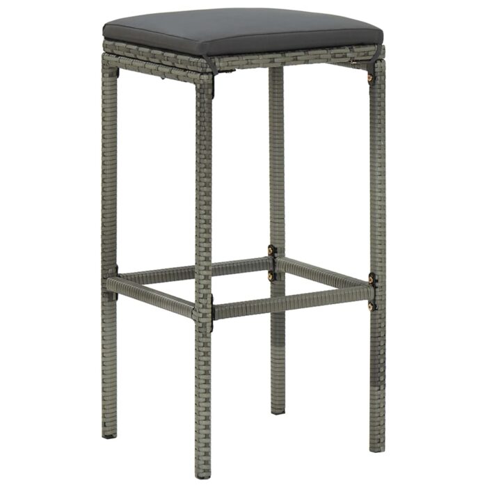 Ensemble de bar 3 pcs Résine tressée Gris – Image 6