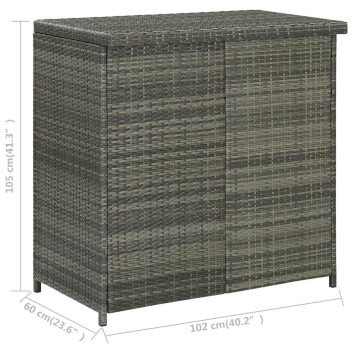 Ensemble de bar 3 pcs Résine tressée Gris – Image 9
