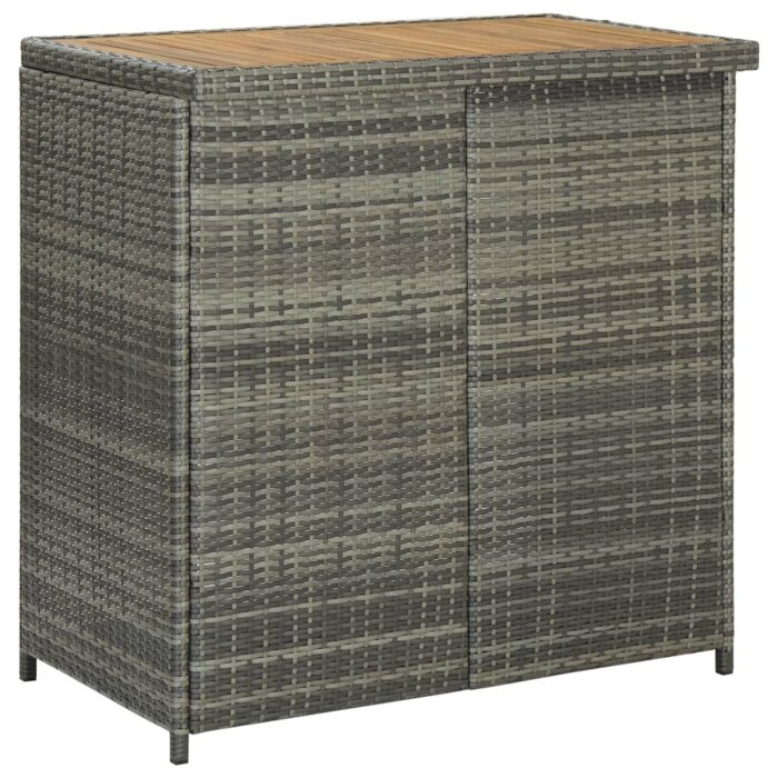 Ensemble de bar 3 pcs Résine tressée Gris – Image 4