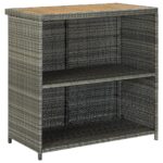 Ensemble de bar 3 pcs Résine tressée Gris – Image 5