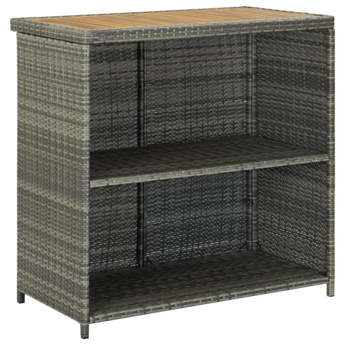 Ensemble de bar 3 pcs Résine tressée Gris – Image 5