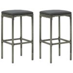 Ensemble de bar 3 pcs Résine tressée Gris – Image 6
