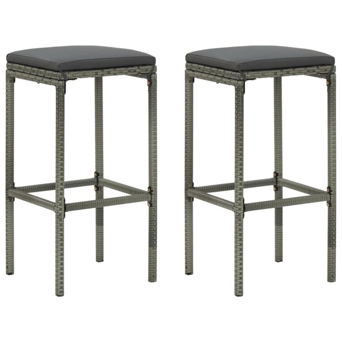 Ensemble de bar 3 pcs Résine tressée Gris – Image 6
