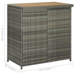 Ensemble de bar 3 pcs Résine tressée Gris – Image 9