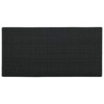 Table de bar avec rangement Noir 120x60x110 cm Résine tressée – Image 5