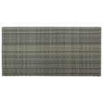Table de bar avec rangement Gris 120x60x110 cm Résine tressée – Image 5