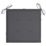 Coussins de chaise de jardin lot de 2 anthracite 40x40x4 cm – Image 3
