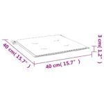 Coussins de chaise de jardin lot de 2 vert vif 40x40x3 cm – Image 7