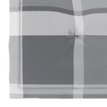 Coussins de chaise de jardin 2 pcs carreaux gris 40x40x3 cm – Image 4