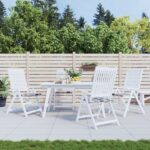 Coussins de chaise de jardin lot de 4 carreaux gris 40x40x3 cm