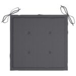 Coussins de chaise de jardin lot de 6 anthracite 50x50x4 cm – Image 3