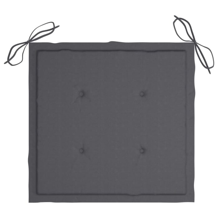 Coussins de chaise de jardin lot de 6 anthracite 50x50x4 cm – Image 3