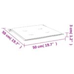 Coussins de chaise jardin lot de 4 beige 50x50x4cm tissu oxford – Image 7
