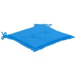 Coussins de chaise jardin lot de 4 bleu 50x50x3 cm tissu oxford – Image 2