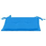 Coussins de chaise jardin lot de 4 bleu 50x50x3 cm tissu oxford – Image 4