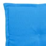 Coussins de chaise jardin lot de 4 bleu 50x50x3 cm tissu oxford – Image 5
