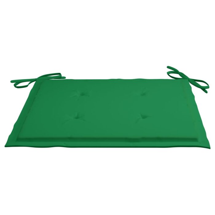 Coussins de chaise de jardin 4 pcs vert 50x50x3 cm tissu oxford – Image 3