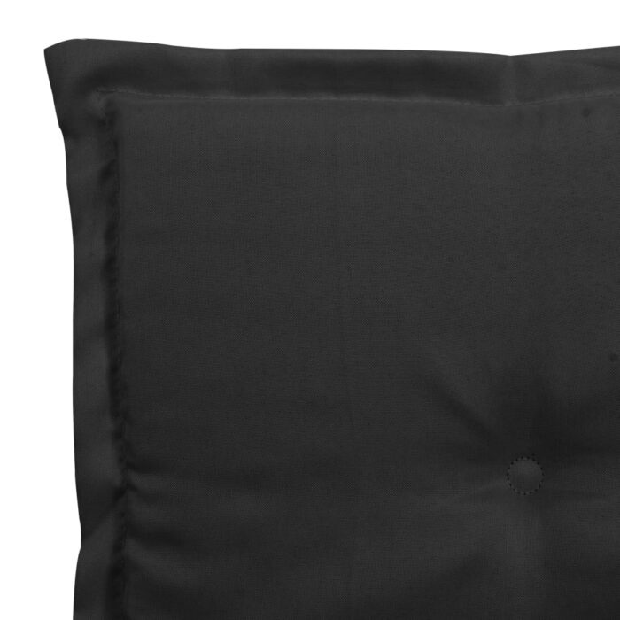 Coussins de chaise jardin lot de 4 noir 50x50x4 cm tissu oxford – Image 5