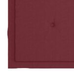 Coussins de chaise de jardin 6 pcs rouge bordeaux 50x50x3 cm – Image 4