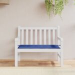 Coussin de banc de jardin bleu royal 120x50x4 cm tissu oxford