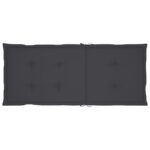 Coussins de chaise de jardin à dossier haut lot de 6 anthracite – Image 3