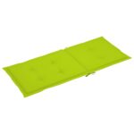 Coussins de chaise de jardin à dossier haut lot de 6 vert vif – Image 2