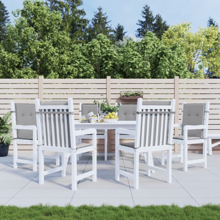 VXL8720286148457_m_en_hd_1.jpg Coussins de chaise de jardin à dossier bas lot de 6 gris – Image 1