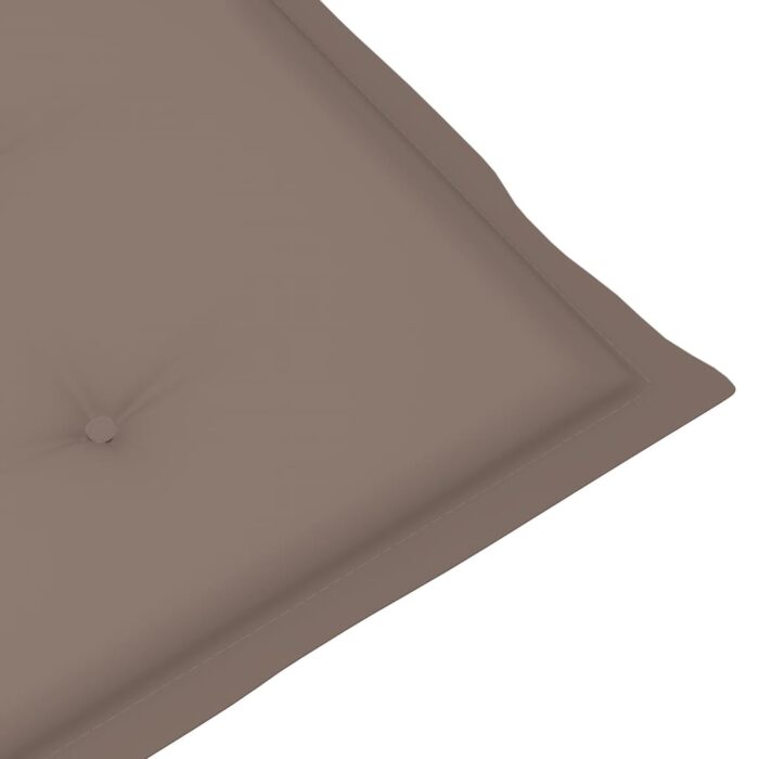 Coussins de chaise de jardin à dossier bas lot de 6 taupe – Image 4