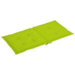 Coussins de chaise de jardin à dossier bas lot de 2 vert vif – Image 2