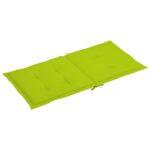 Coussins de chaise de jardin à dossier bas lot de 4 vert vif – Image 2