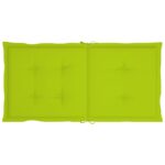 Coussins de chaise de jardin à dossier bas lot de 4 vert vif – Image 3