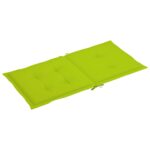 Coussins de chaise de jardin à dossier bas lot de 6 vert vif – Image 2