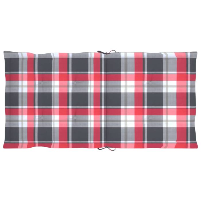 Coussins de chaise de jardin à dossier bas lot de 2 – Image 3