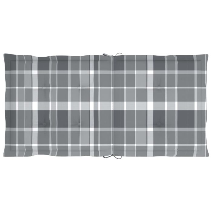 Coussins de chaise de jardin à dossier bas lot de 4 – Image 3