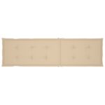 Coussin de chaise de terrasse beige (75+105)x50x4 cm – Image 5