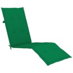 Coussin de chaise de terrasse vert (75+105)x50x4 cm – Image 2