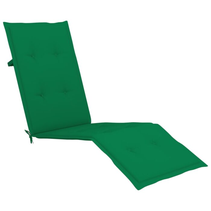 Coussin de chaise de terrasse vert (75+105)x50x4 cm – Image 2