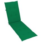 Coussin de chaise de terrasse vert (75+105)x50x4 cm – Image 3