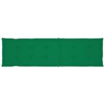 Coussin de chaise de terrasse vert (75+105)x50x4 cm – Image 5